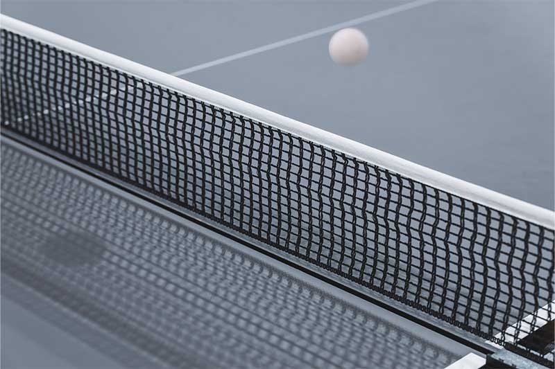 grey competition table tennis surface